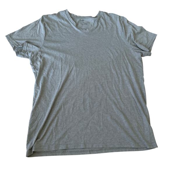 Public Opinion Gray V-Neck Short Sleeve Tee - Men's XXL - Picture 1 of 2